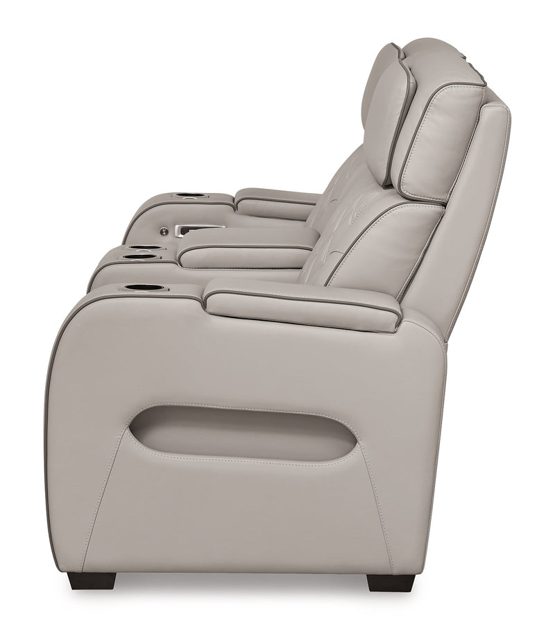 Sofá reclinable biplaza Boyington con consola