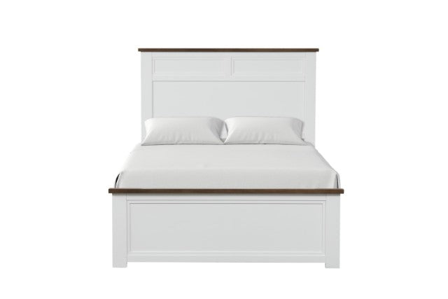 Pinetop Juego de dormitorio doble de 4 y 5 piezas blanco y azul