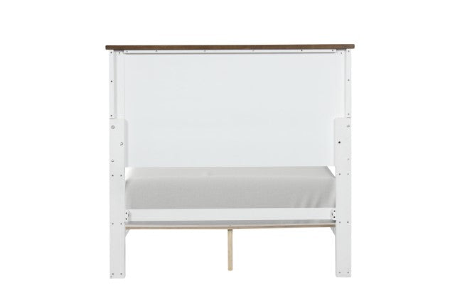 Pinetop Juego de dormitorio doble de 4 y 5 piezas blanco y azul